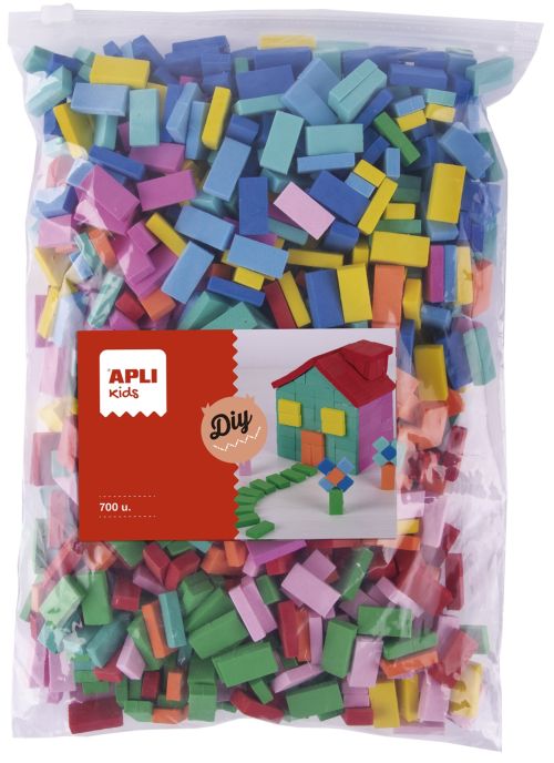BOLSA 700 MINI LADRILLOS GOMA EVA