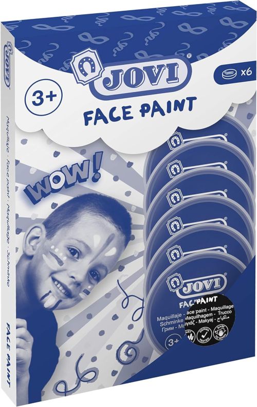 ESTUCHE 6 BOTES DE PINTURA FACIAL 8ML NEGRO