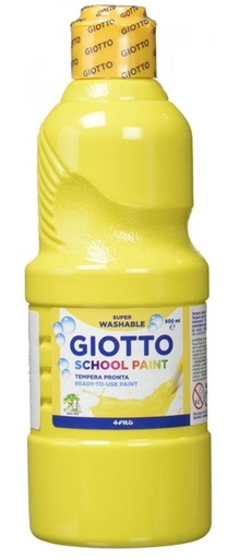 Bote témpera escolar Giotto 500ml amarillo