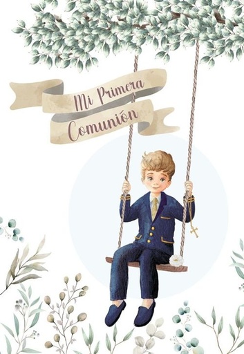 LIBRO COMUNION NIÑO COLUMPIO + AURICULARES