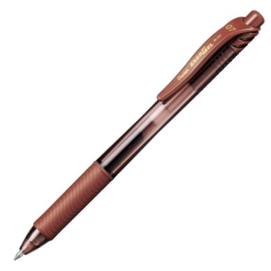 C/12 BOLIGRAFO ENERGEL 107 RETRACTIL MARRON