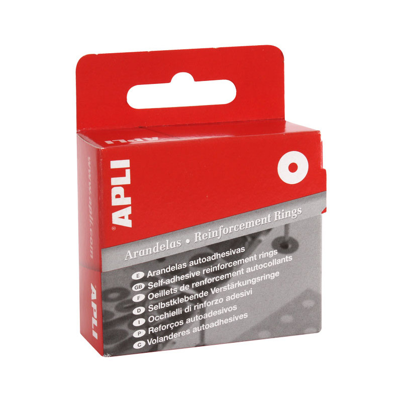[116] C/200 ARANDELAS AUTOADHESIVAS 13MM TRANSPARENTES