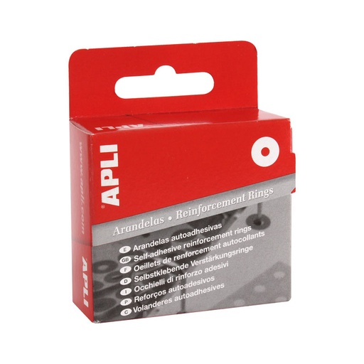[116] C/200 ARANDELAS AUTOADHESIVAS 13MM TRANSPARENTES