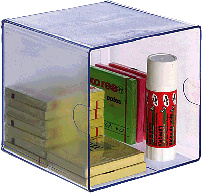 [6701CR] ORGANIZADOR SOBREMESA HUECO CRISTAL