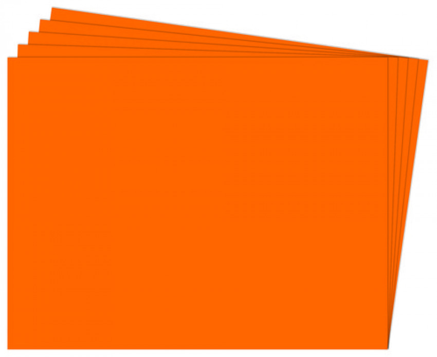 PAQ/25 CARTULINA FIXO 50X65 180G. NARANJA