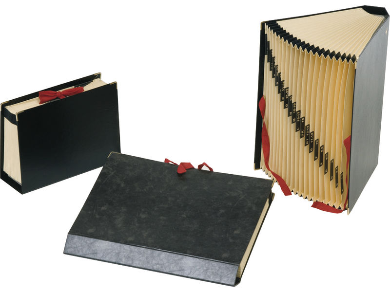 CARPETA ACORDEON Fº CARTON FORRADO NEGRO 20 MOD (1-31)