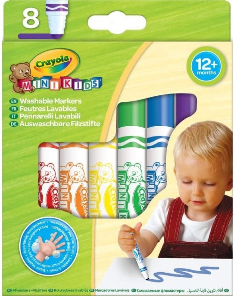 ESTUCHE 8 ROTULADORES LAVABLES MINI KIDS