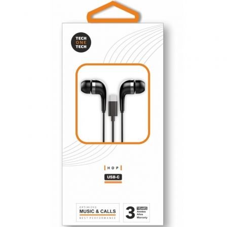 [TEC1305] Auriculares hop negros intrauditivos conect. usb-c