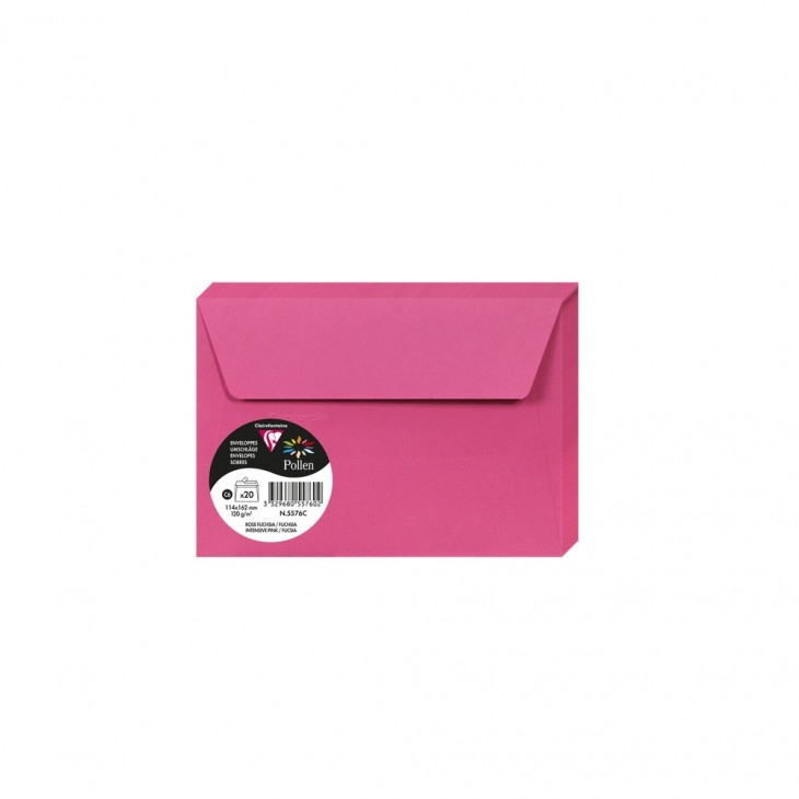 PAQ/20 SOBRE POLLEN 114X162 FUCSIA