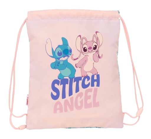 SACO PLANO JUNIOR STITCH OHANA 26x34x1cm
