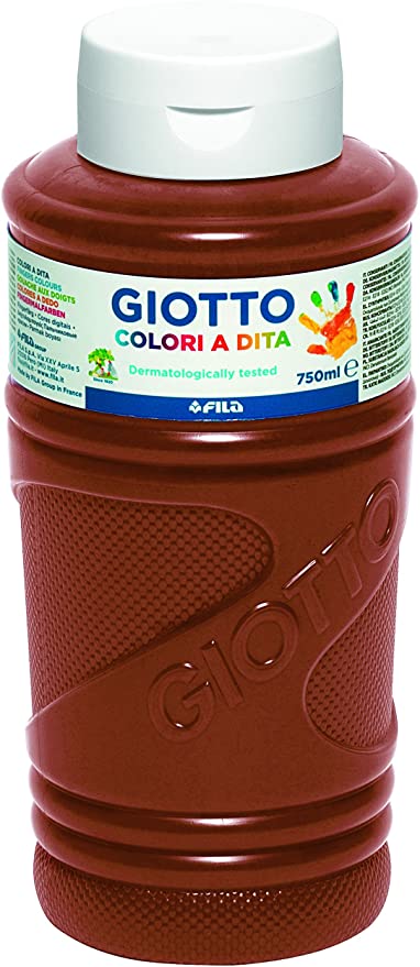 PINTURA DEDOS GIOTTO 750 ml MARRON
