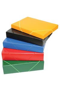 Carpeta proyectos gomas folio carton gofrado lomo 7cm rojo serie mallorca