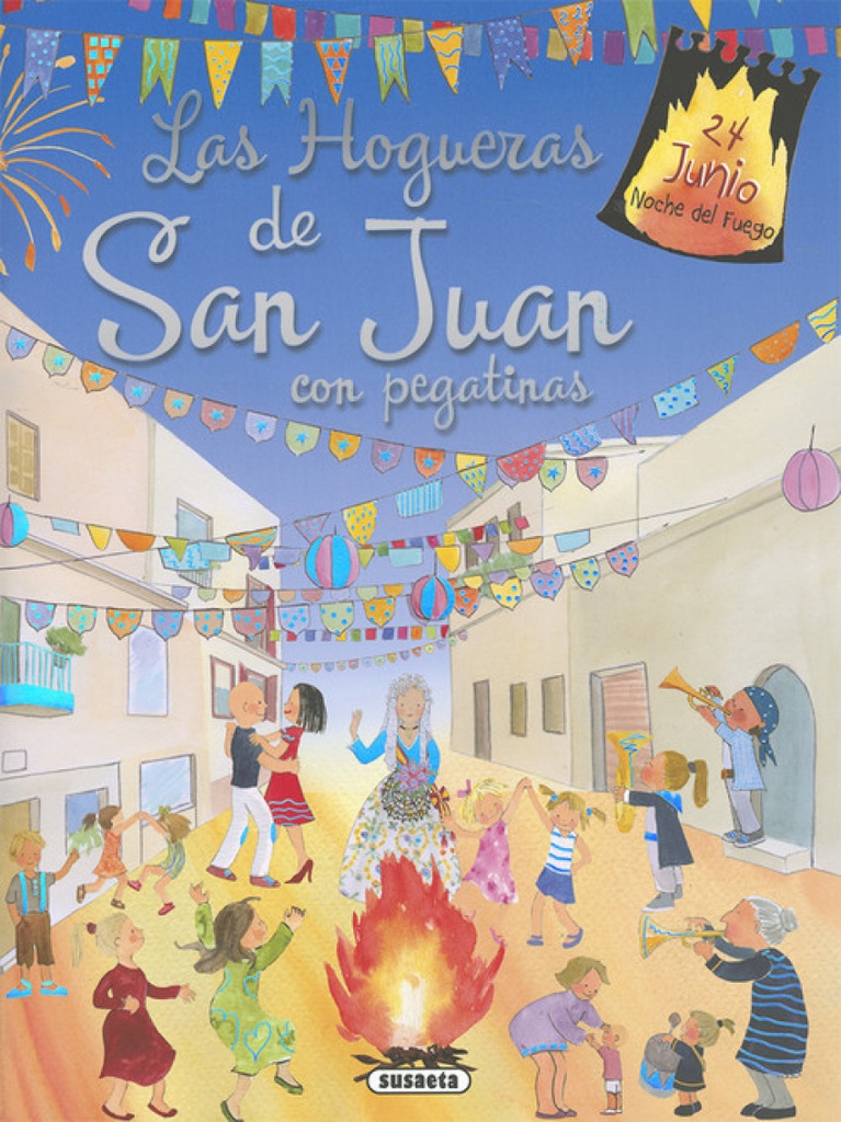 Las hogueras de San Juan en pegatinas