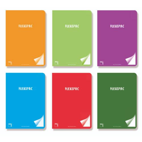 [20059] PAQ/6 LIBRETA A4 48H 90G PAUTA 3.5 C/M FLEXIPAC T.PLASTICO