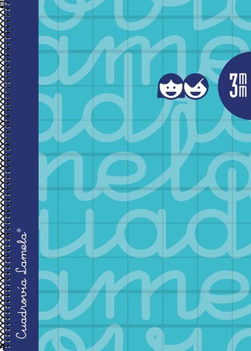 CUADERNO ESPIRAL Fº 80H 90G 3MM TURQUESA CUADROVIA EXTRADUR