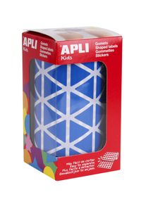 [04868] ROLLO GOMETS TRIANGULARES AZUL AUTOADHESIVOS 20MM