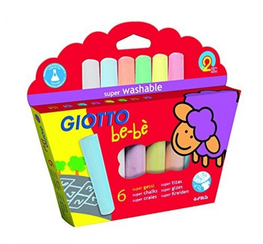 [F467300] Estuche 6 super tizas giotto be-be