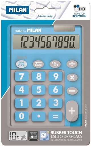 [150610TDBBL] CALCULADORA TOUCH DUO AZUL 10 DIGITOS MILAN