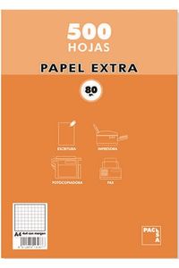 PAQUETE A4 500H 80G CUADRICULA 4X4 PACSA