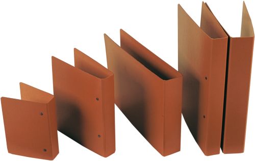 CARPETA 4º 2 ANILLAS 40MM CARTON CUERO