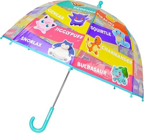 PARAGUAS MANUAL INFANTIL 48CM POKEMON TRANSPARENTE