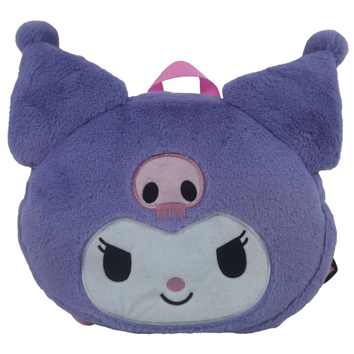 MOCHILA PELICHE CARA SANRIO KUROMI