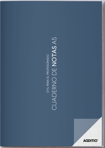 Cuaderno de notas a5 con plan del curso y evaluación continua