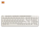 TECLADO USB BLANCO SPIKE