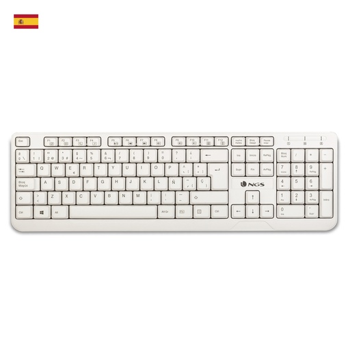 [NGS-KEYBOARD-0284] TECLADO USB BLANCO SPIKE