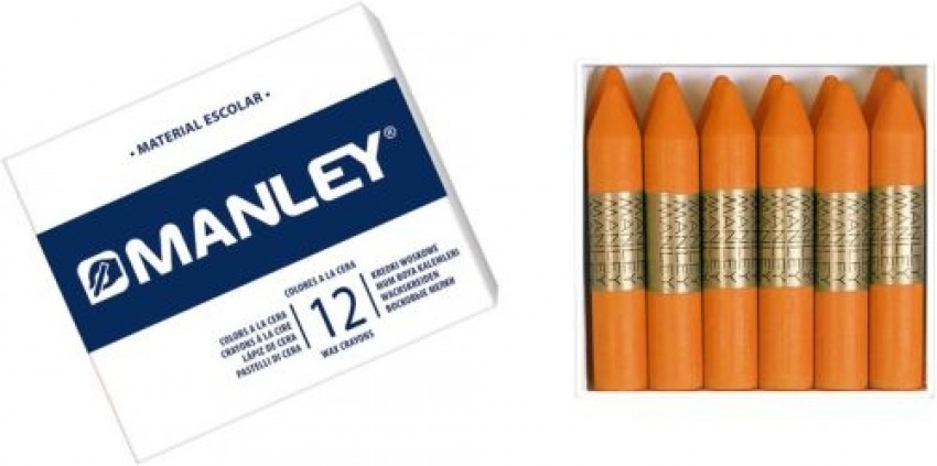 C/12 CERAS MANLEY UNICOLOR Nº6 NARANJA