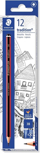 [110-3B] C/12 LAPICES DE GRAFITO TRADITION 3B STAEDTLER