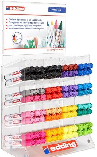 EXP 96 ROTULADOR EDDING 4500 TEXTIL SURTIDOS