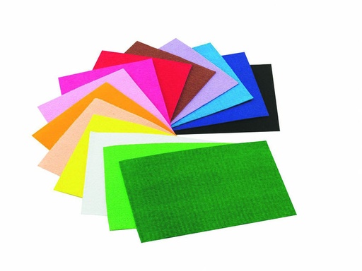 [1661-00] Pack 10 láminas goma eva coleres surtidos efecto toalla 40x60