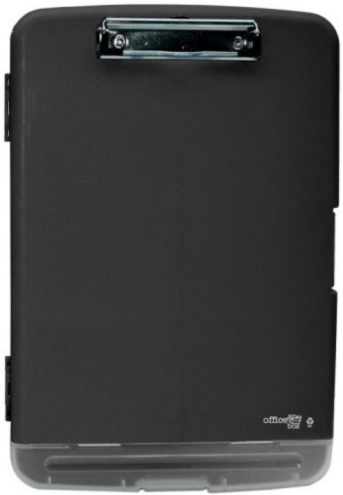 CARPETA PORTADOCUMENTOS A4+ CON PINZA NEGRO 360X240X30 MM