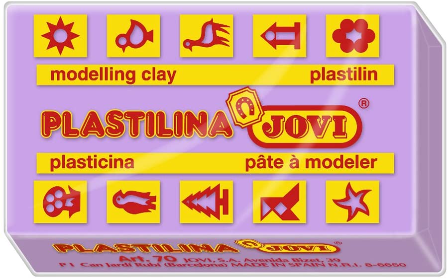 C/30 TACOS PLASTILINA JOVI 70 PEQUEÑA 50G. LILA