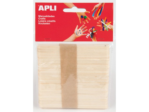 [13063] BOLSA 50 PALOS POLO NATURAL 114X10MM