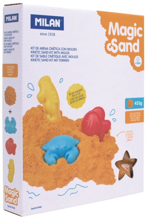 Kit de arena cinetica con moldes Magic sand