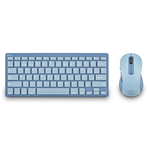 [NGS-KEYBOARD-0429] TECLADO Y RATON INALAMBRICOS NGS FANTASY KIT BLUE/ AZUL