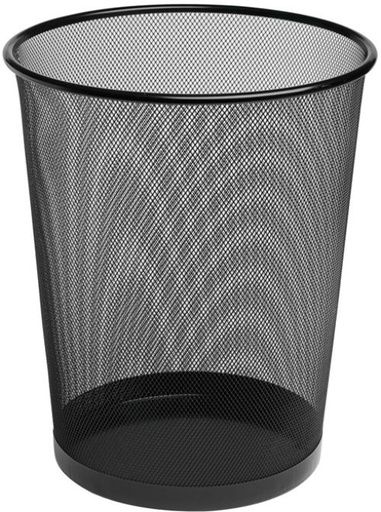 [324522] PAPELERA METALICA DE REJILLA 24X34 18 LITROS NEGRO