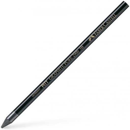 C/6 BARRA GRAFITO PURO 6B EN FORMA DE LAPIZ FABER CASTELL