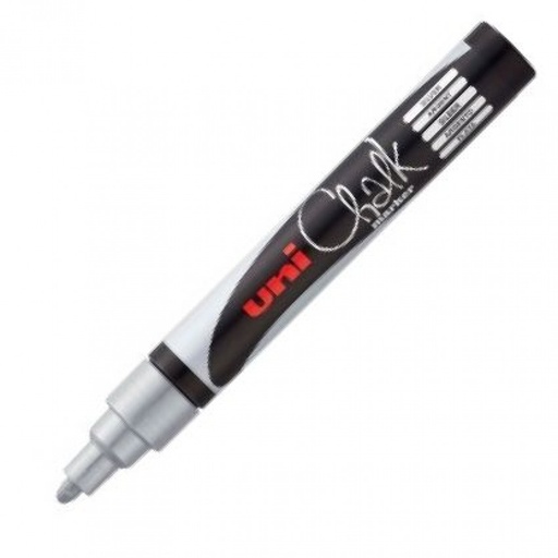 [PWE5M AR] ROTULADOR TIZA LIQUIDA PLATA UNI-CHALK MARKER PWE M5