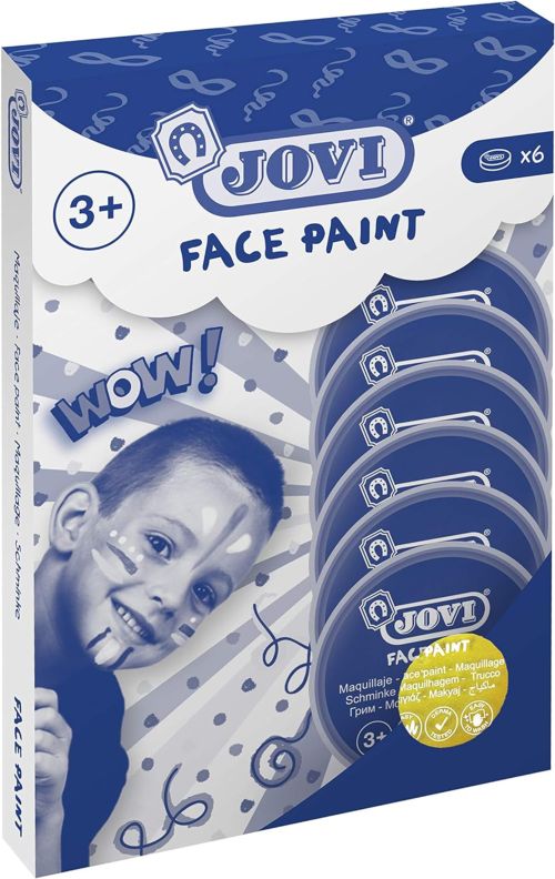 [17102] ESTUCHE 6 BOTES DE PINTURA FACIAL 8ML AMARILLO