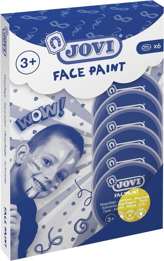 [17102] ESTUCHE 6 BOTES DE PINTURA FACIAL 8ML AMARILLO
