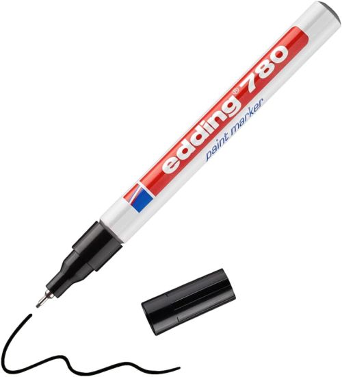 C/10 ROTULADOR EDDING 780 NEGRO 01