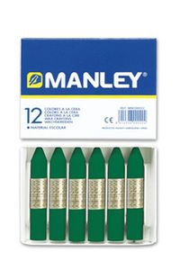 [MNC04679] C/12 CERAS MANLEY UNICOLOR Nº24 VERDE ESMERALDA