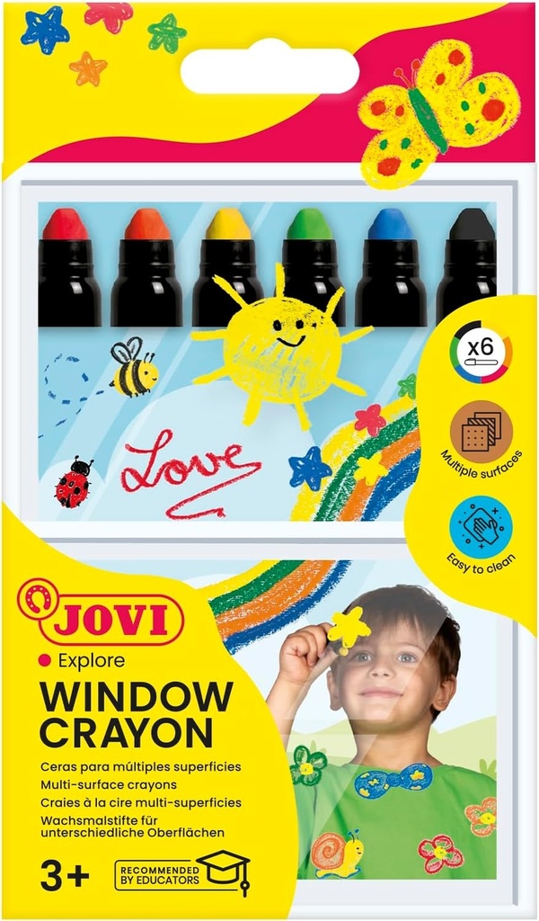 ESTUCHE 6 CERAS MULTIPLES SUPERFICIES DECOR GLASS JOVI