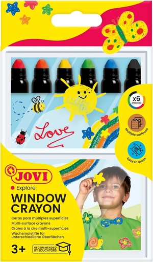 ESTUCHE 6 CERAS MULTIPLES SUPERFICIES DECOR GLASS JOVI