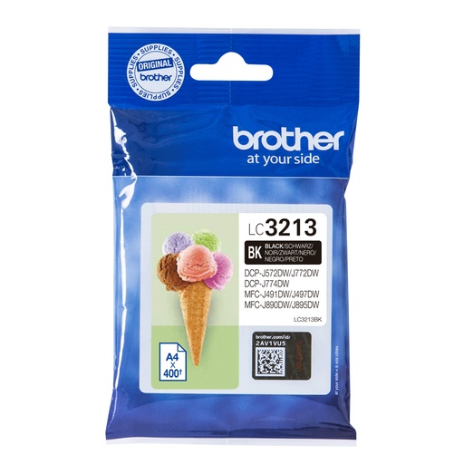 CARTUCHO TINTA ORIGINAL BROTHER LC3213BK NEGRO