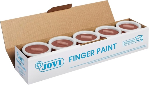 [56012] ESTUCHE 5 BOTES PINTURA DEDOS JOVI 125ML MARRON