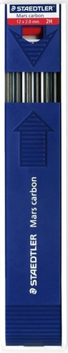 ESTUCHE 12 MINAS 2MM 2H MARS CARBON STAEDTLER
